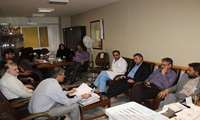 جلسه مسئولین بیمه خدمات درمانی کاشان با مسئولین مجتمع بیمارستان شهید بهشتی کاشان 