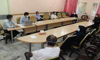 جلسه کمیته علمی کرونا مرکز آموزشی درمانی شهید دکتر بهشتی کاشان
